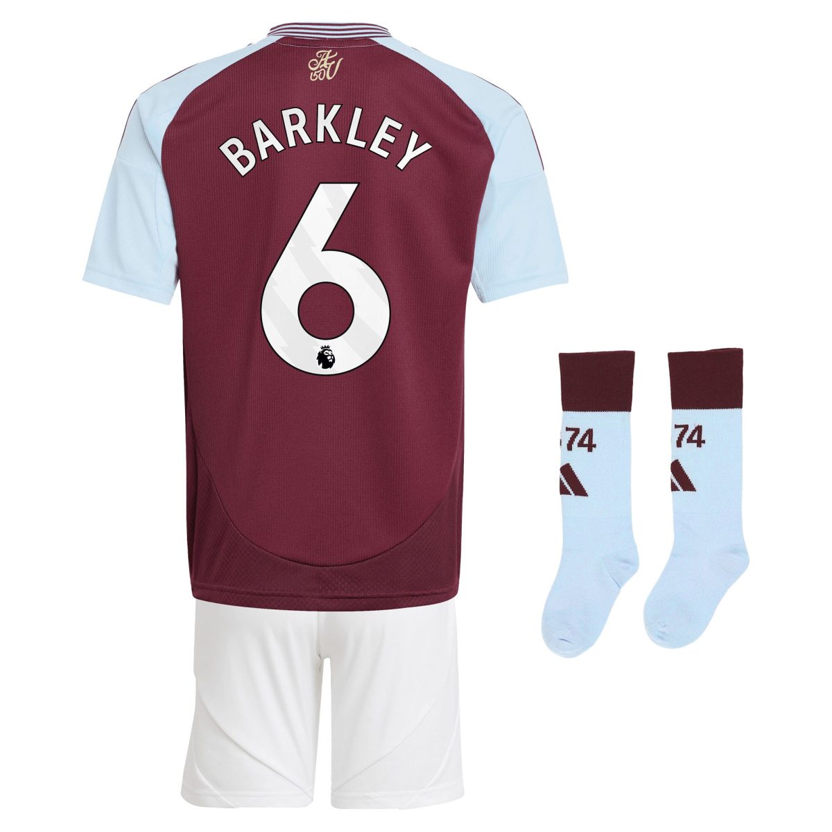 aston villa adidas home mini kit 2024-25 with barkley 6 printing Collection | Aston Villa Shirts and Official Gear