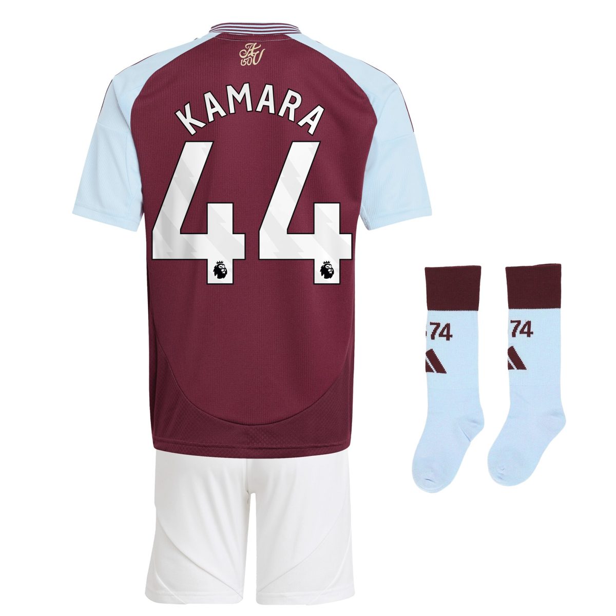 aston villa adidas home mini kit 2024-25 with kamara 44 printing Collection | Aston Villa Shirts and Official Gear