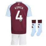 aston villa adidas home mini kit 2024-25 with konsa 4 printing Collection | Aston Villa Shirts and Official Gear