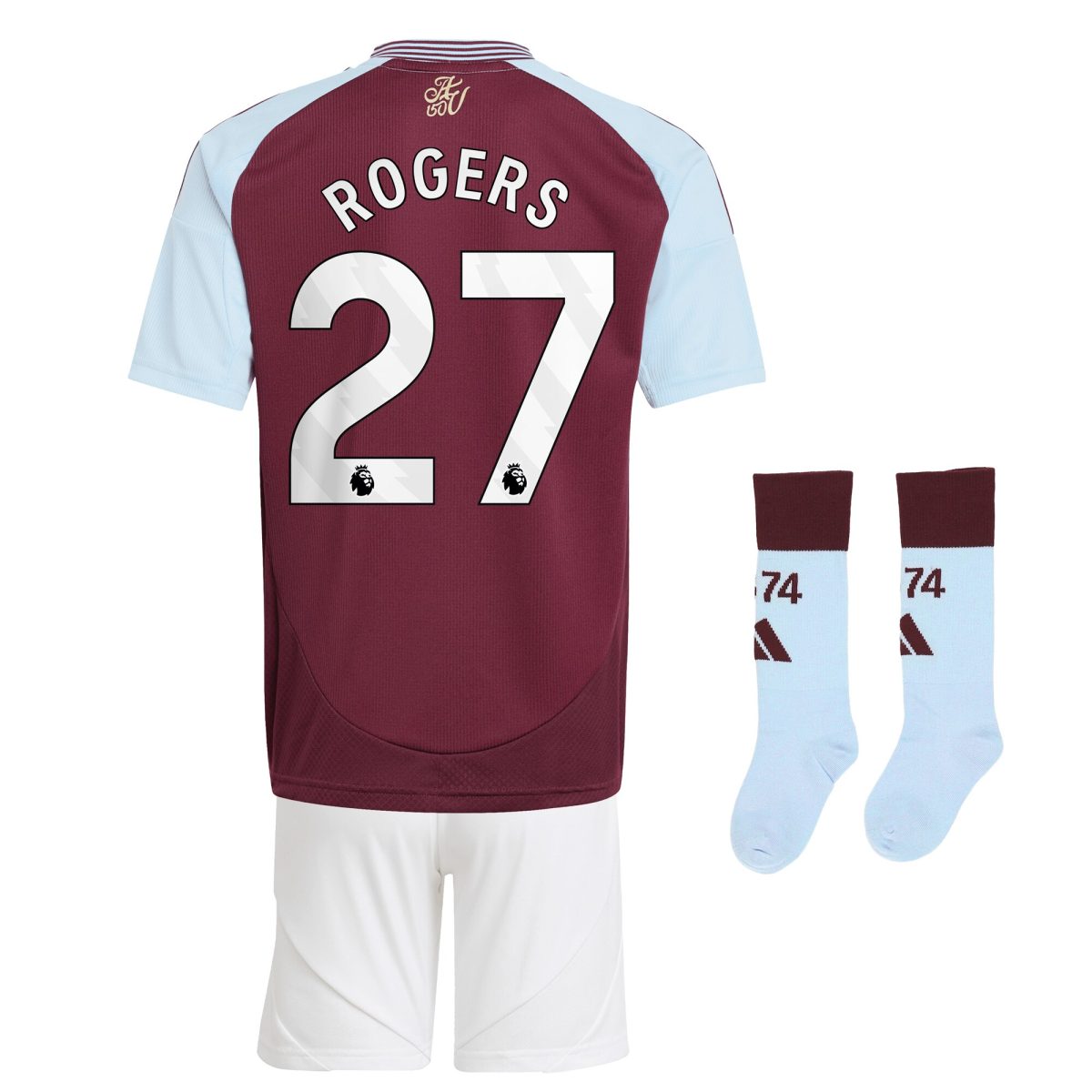 aston villa adidas home mini kit 2024-25 with rogers 27 printing Collection | Aston Villa Shirts and Official Gear