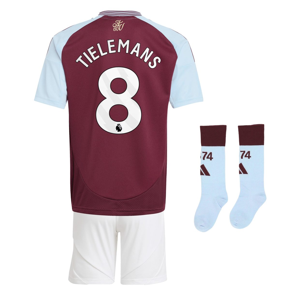 aston villa adidas home mini kit 2024-25 with tielemans 8 printing Collection | Aston Villa Shirts and Official Gear