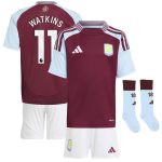 aston villa adidas home mini kit 2024-25 with watkins 11 printing Collection | Aston Villa Shirts and Official Gear