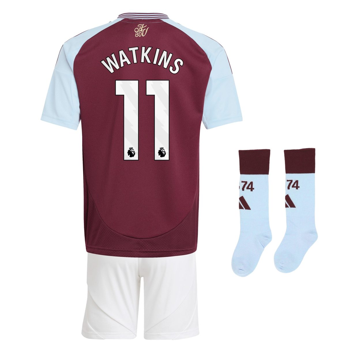 aston villa adidas home mini kit 2024-25 with watkins 11 printing Collection | Aston Villa Shirts and Official Gear