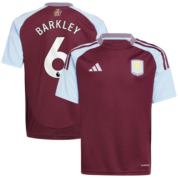 aston villa adidas home shirt 2024-25 – kids with barkley 6 printing Collection | Aston Villa Shirts and Official Gear