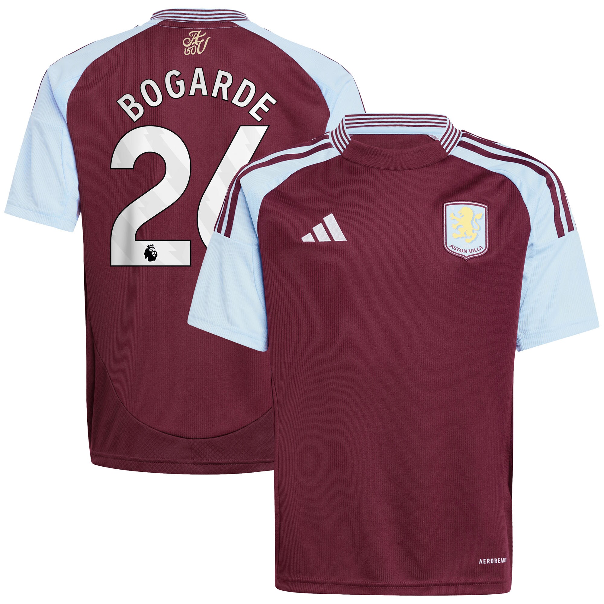 aston villa adidas home shirt 2024-25 – kids with bogarde 26 printing Collection | Aston Villa Shirts and Official Gear
