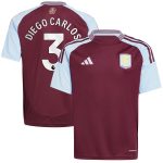 aston villa adidas home shirt 2024-25 – kids with diego carlos 3 printing Collection | Aston Villa Shirts and Official Gear