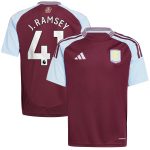 aston villa adidas home shirt 2024-25 – kids with j. ramsey 41 printing Collection | Aston Villa Shirts and Official Gear