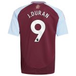 aston villa adidas home shirt 2024-25 – kids with j.duran 9 printing Collection | Aston Villa Shirts and Official Gear