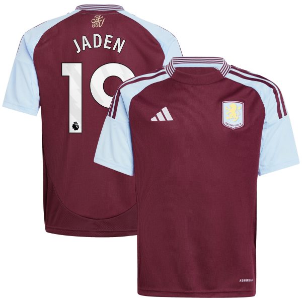aston villa adidas home shirt 2024-25 – kids with jaden 19 printing Collection | Aston Villa Shirts and Official Gear