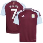 aston villa adidas home shirt 2024-25 – kids with john mcginn 7 printing Collection | Aston Villa Shirts and Official Gear