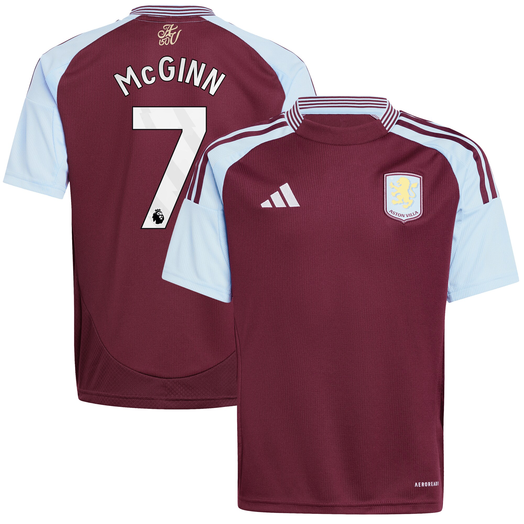 aston villa adidas home shirt 2024-25 – kids with john mcginn 7 printing Collection | Aston Villa Shirts and Official Gear