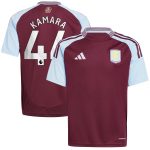 aston villa adidas home shirt 2024-25 – kids with kamara 44 printing Collection | Aston Villa Shirts and Official Gear