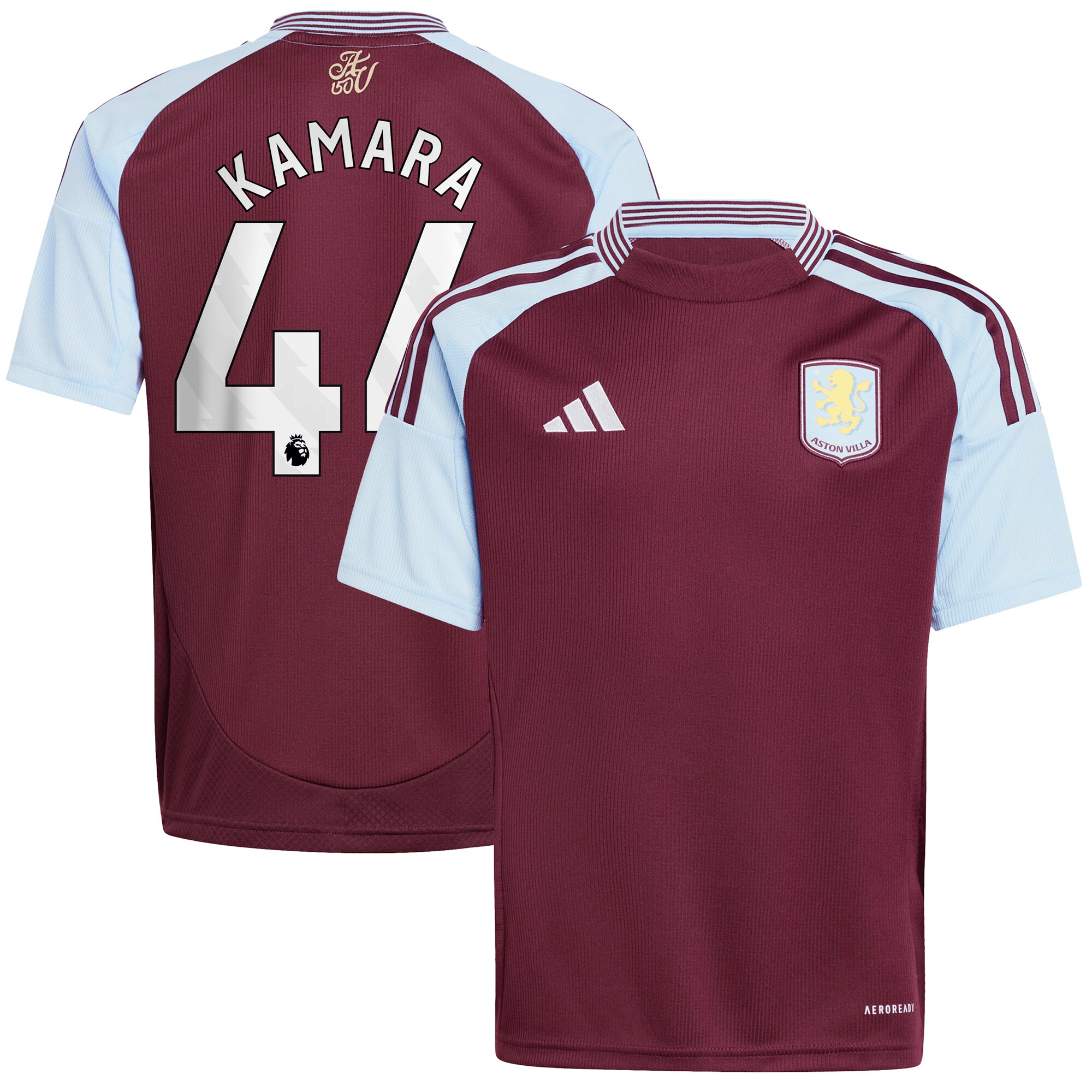 aston villa adidas home shirt 2024-25 – kids with kamara 44 printing Collection | Aston Villa Shirts and Official Gear