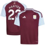 aston villa adidas home shirt 2024-25 – kids with maatsen 22 printing Collection | Aston Villa Shirts and Official Gear