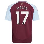 aston villa adidas home shirt 2024-25 – kids with malen 17 printing Collection | Aston Villa Shirts and Official Gear