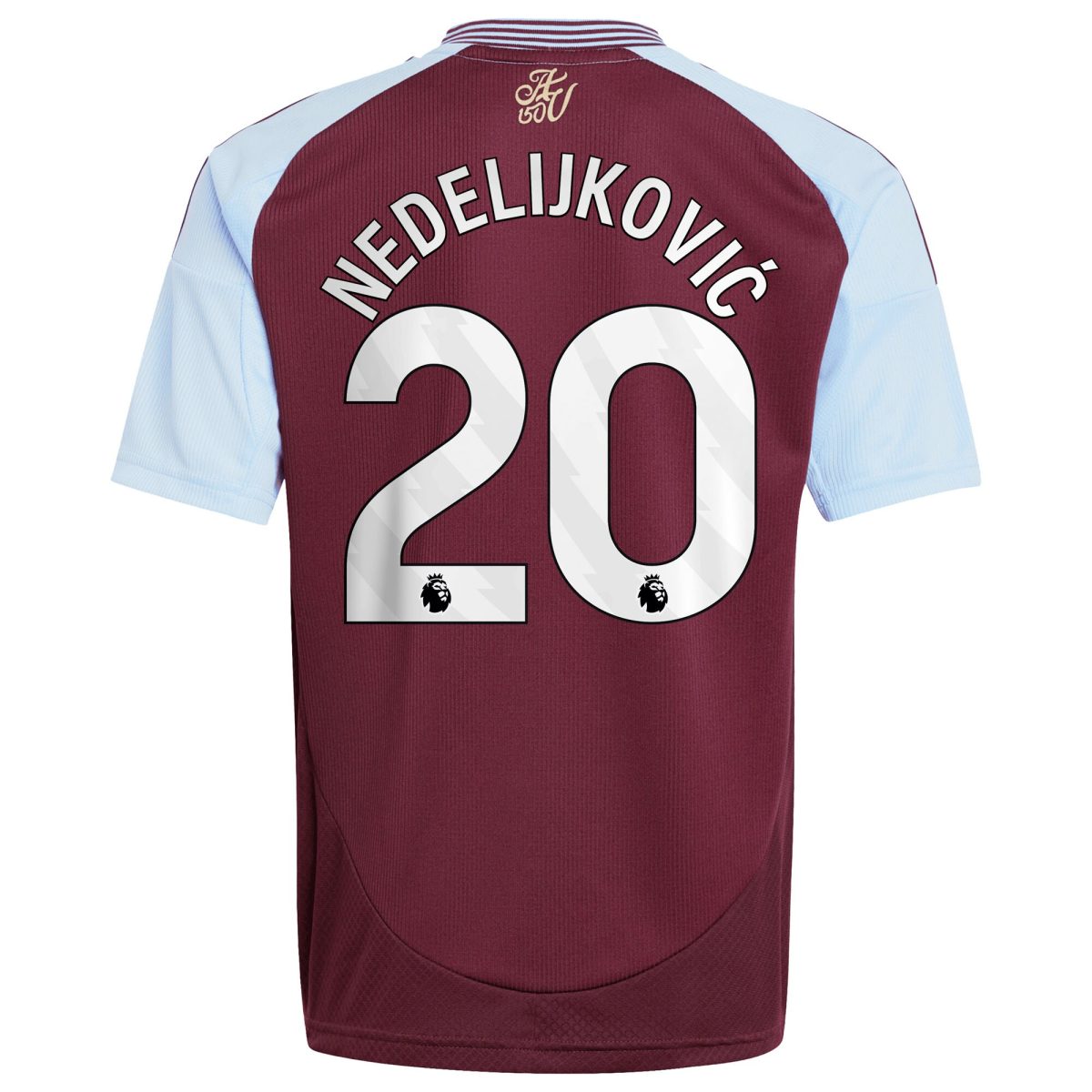 aston villa adidas home shirt 2024-25 – kids with nedeljković 20 printing Collection | Aston Villa Shirts and Official Gear