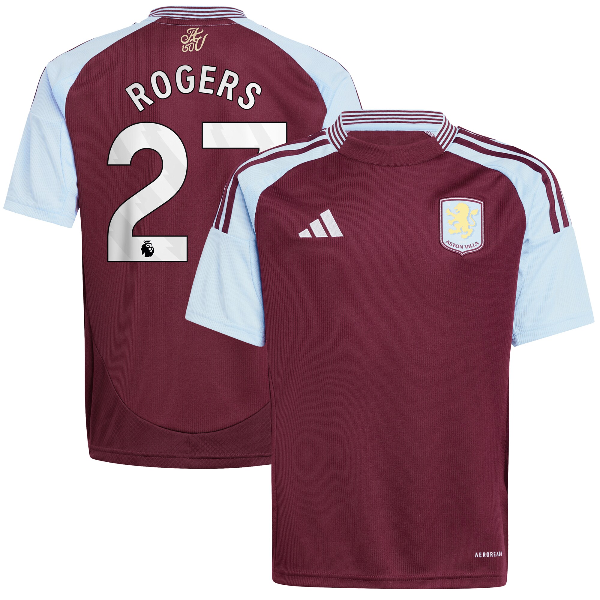 aston villa adidas home shirt 2024-25 – kids with rogers 27 printing Collection | Aston Villa Shirts and Official Gear