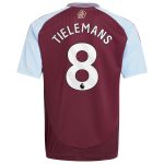 aston villa adidas home shirt 2024-25 – kids with tielemans 8 printing Collection | Aston Villa Shirts and Official Gear