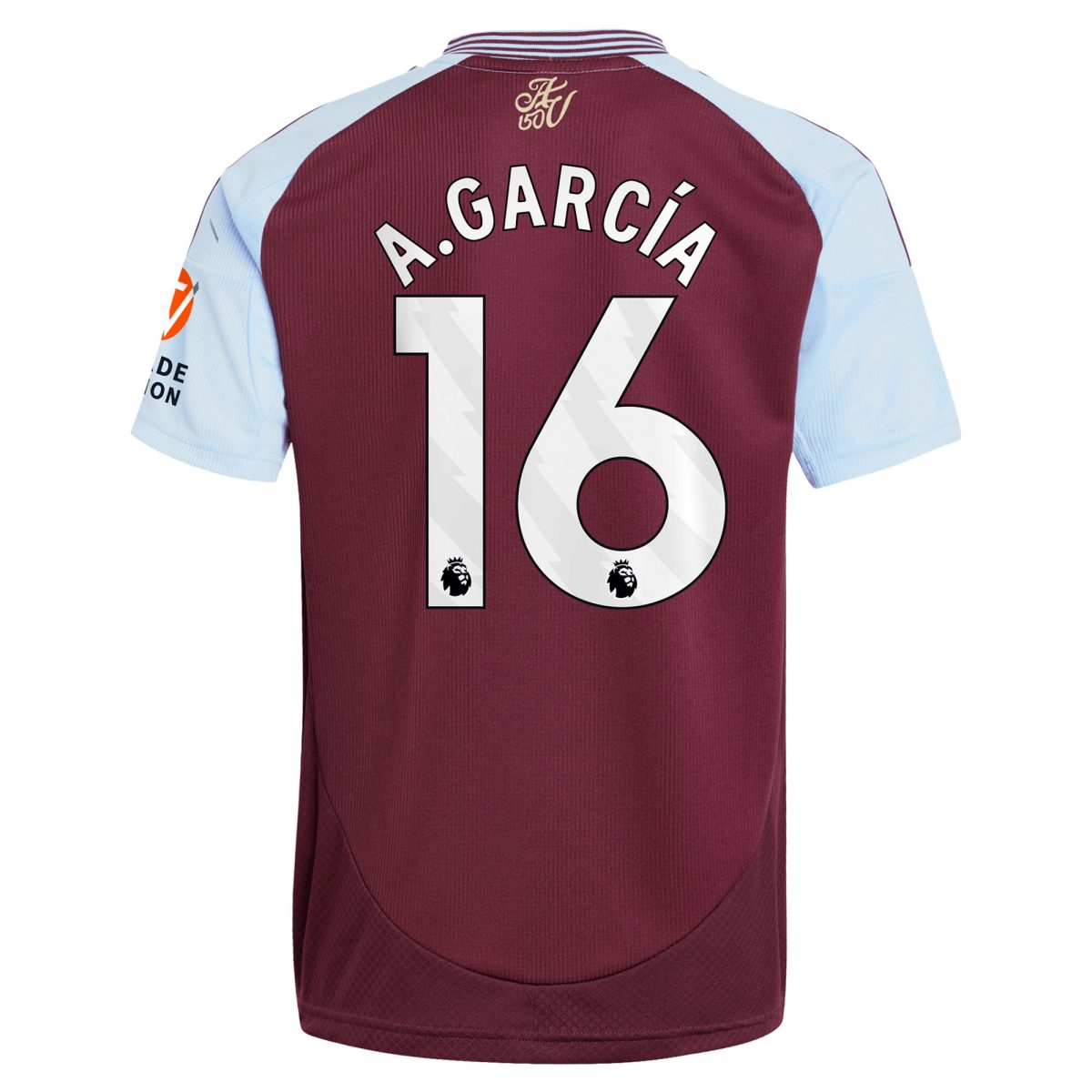 aston villa adidas home shirt 2024-25 with a.garcía 16 printing Collection | Aston Villa Shirts and Official Gear