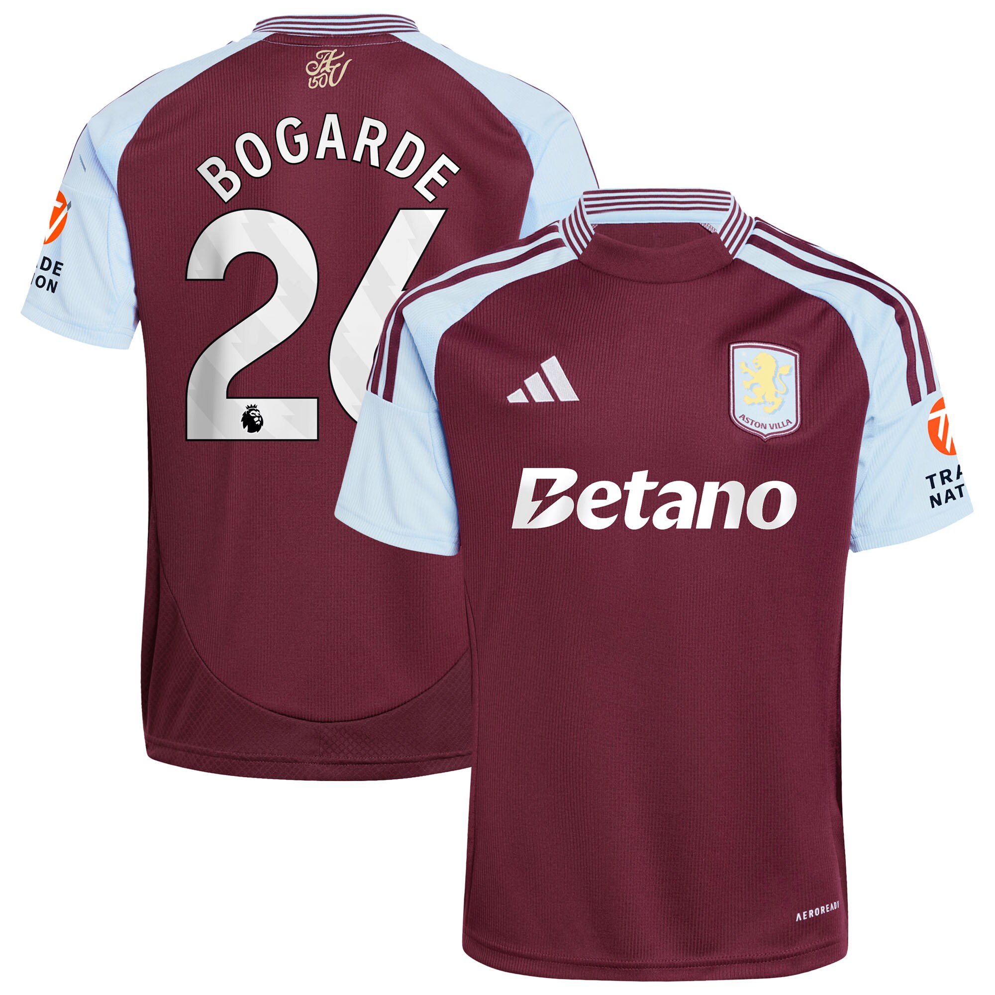 aston villa adidas home shirt 2024-25 with bogarde 26 printing Collection | Aston Villa Shirts and Official Gear