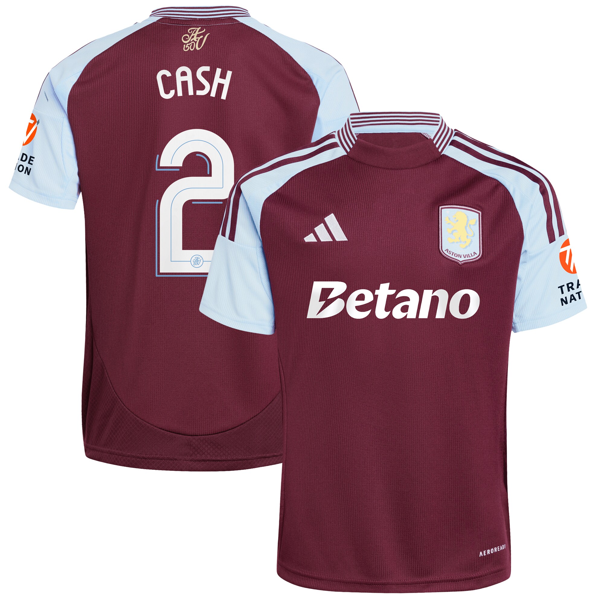 aston villa adidas home shirt 2024-25 with cash 2 cup printing Collection | Aston Villa Shirts and Official Gear
