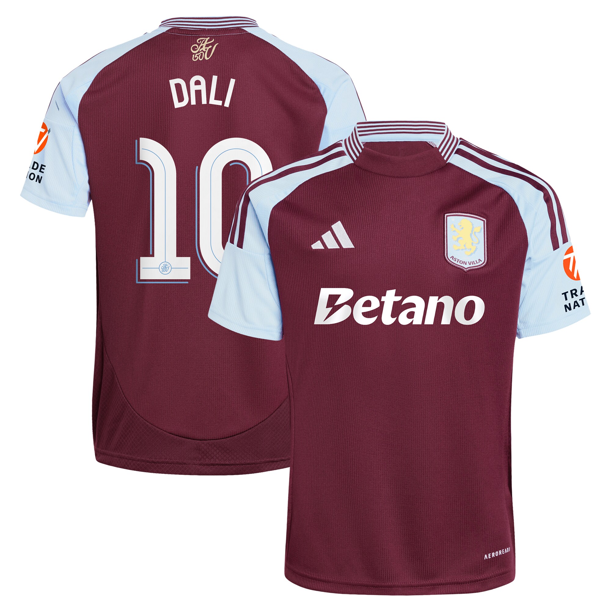 aston villa adidas home shirt 2024-25 with dali 10 cup printing Collection | Aston Villa Shirts and Official Gear