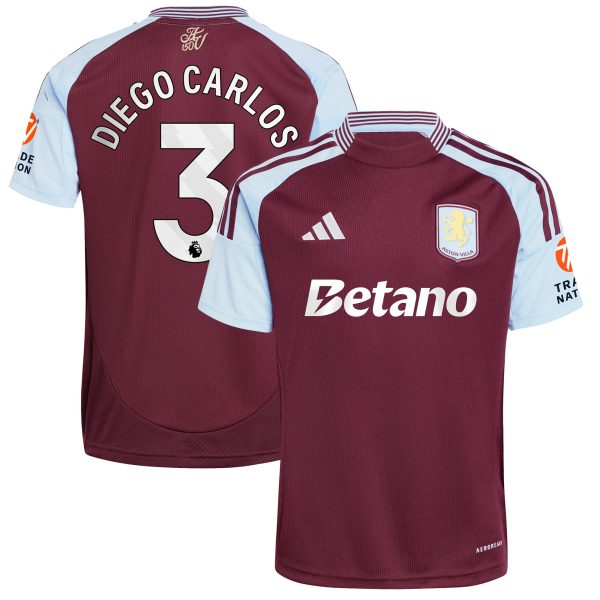 aston villa adidas home shirt 2024-25 with diego carlos 3 printing Collection | Aston Villa Shirts and Official Gear