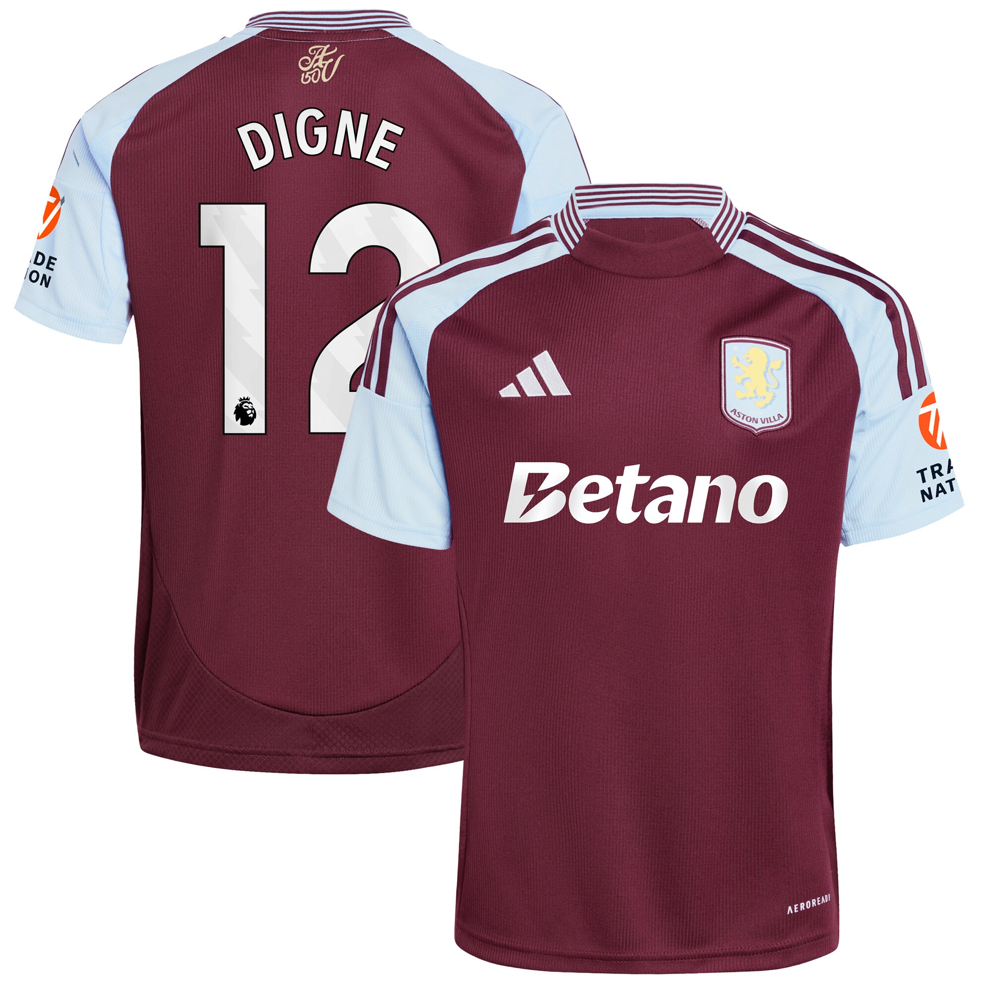 aston villa adidas home shirt 2024-25 with digne 12 printing Collection | Aston Villa Shirts and Official Gear