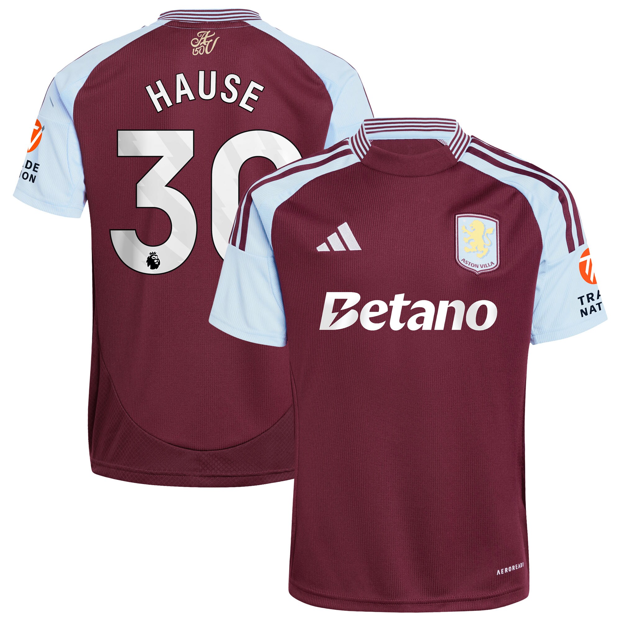 aston villa adidas home shirt 2024-25 with hause 30 printing Collection | Aston Villa Shirts and Official Gear