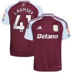 aston villa adidas home shirt 2024-25 with j. ramsey 41 printing Collection | Aston Villa Shirts and Official Gear