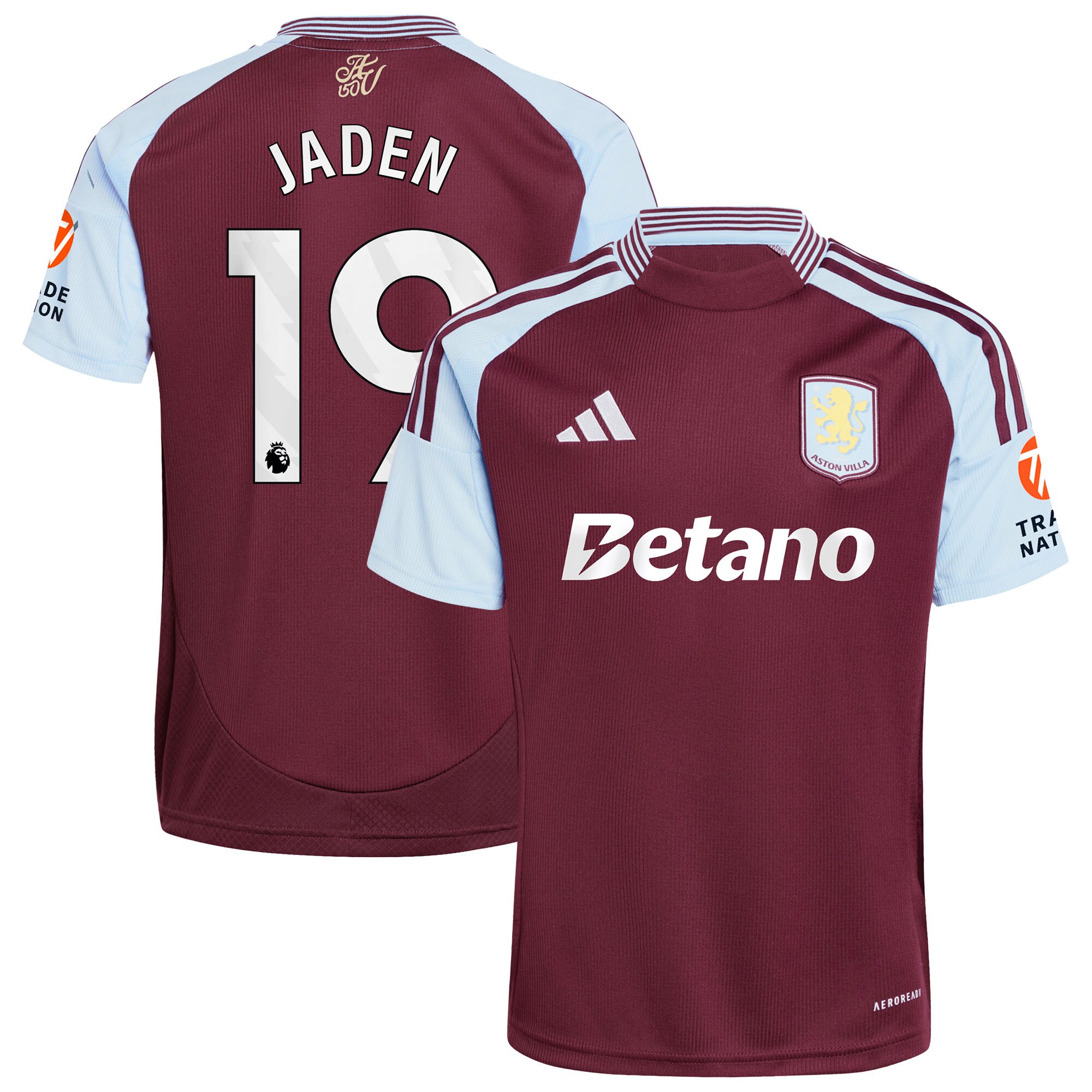 aston villa adidas home shirt 2024-25 with jaden 19 printing Collection | Aston Villa Shirts and Official Gear