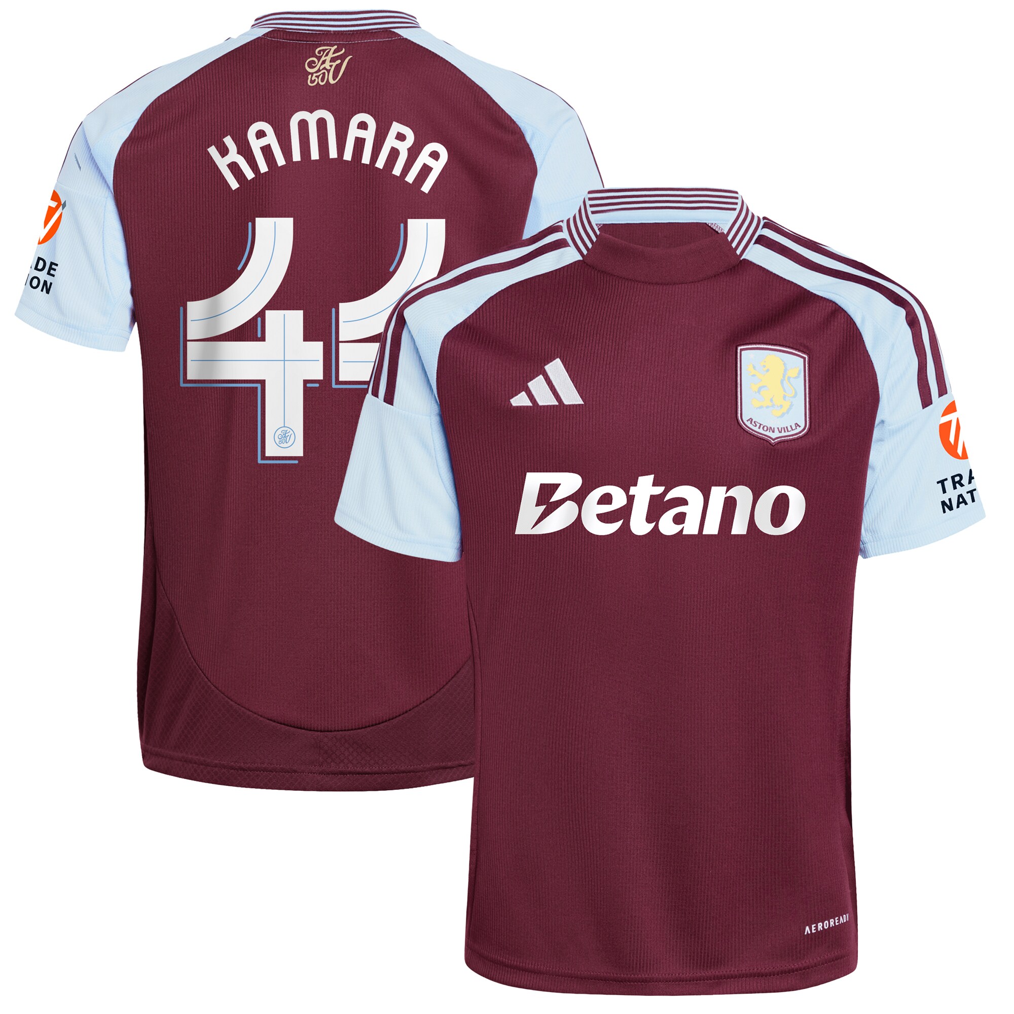 aston villa adidas home shirt 2024-25 with kamara 44 cup printing Collection | Aston Villa Shirts and Official Gear