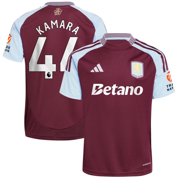 aston villa adidas home shirt 2024-25 with kamara 44 printing Collection | Aston Villa Shirts and Official Gear