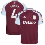 aston villa adidas home shirt 2024-25 with konsa 4 printing Collection | Aston Villa Shirts and Official Gear