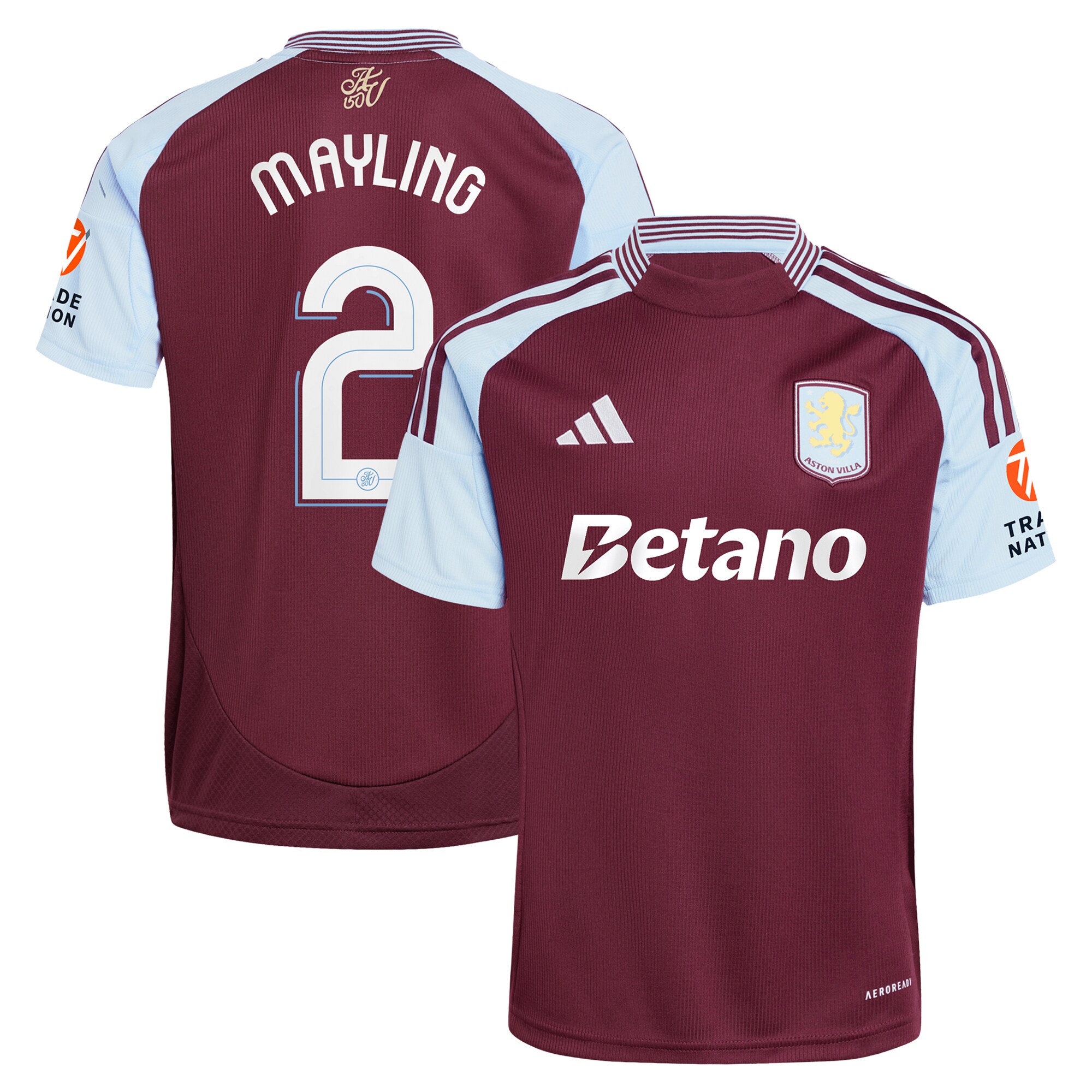 aston villa adidas home shirt 2024-25 with mayling 2 cup printing Collection | Aston Villa Shirts and Official Gear