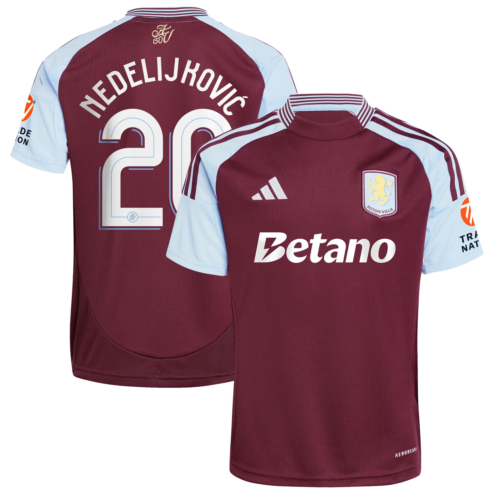 aston villa adidas home shirt 2024-25 with nedeljković 20 cup printing Collection | Aston Villa Shirts and Official Gear