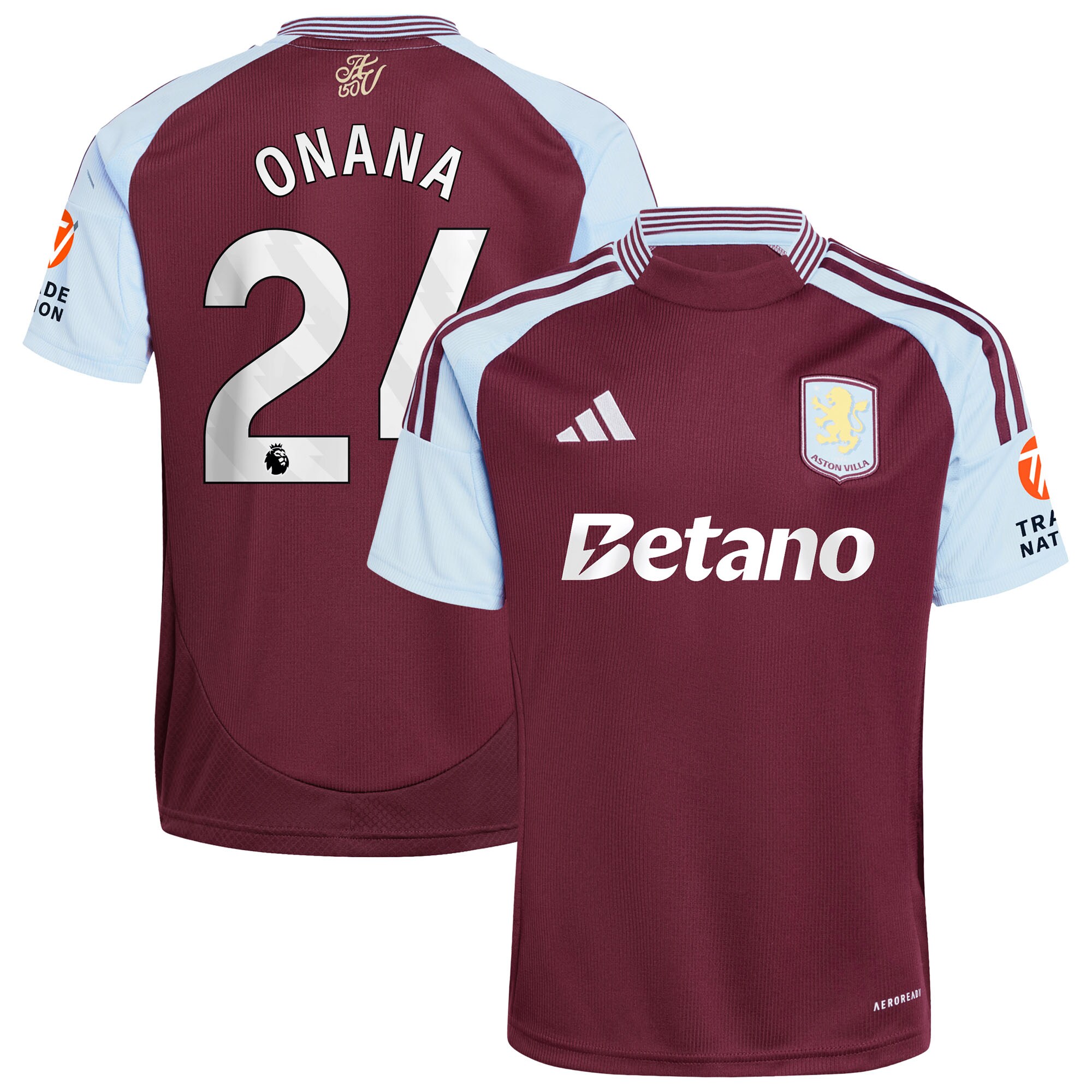 aston villa adidas home shirt 2024-25 with onana 24 printing Collection | Aston Villa Shirts and Official Gear