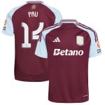 aston villa adidas home shirt 2024-25 with pau 14 cup printing Collection | Aston Villa Shirts and Official Gear