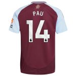 aston villa adidas home shirt 2024-25 with pau 14 printing Collection | Aston Villa Shirts and Official Gear