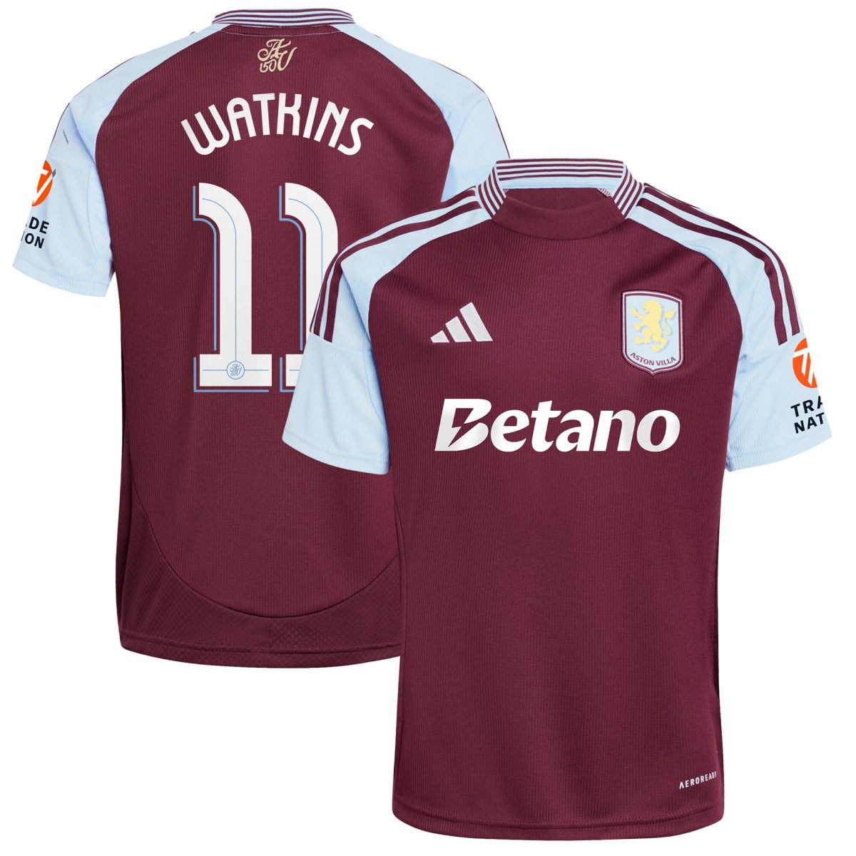 aston villa adidas home shirt 2024-25 with watkins 11 cup printing Collection | Aston Villa Shirts and Official Gear