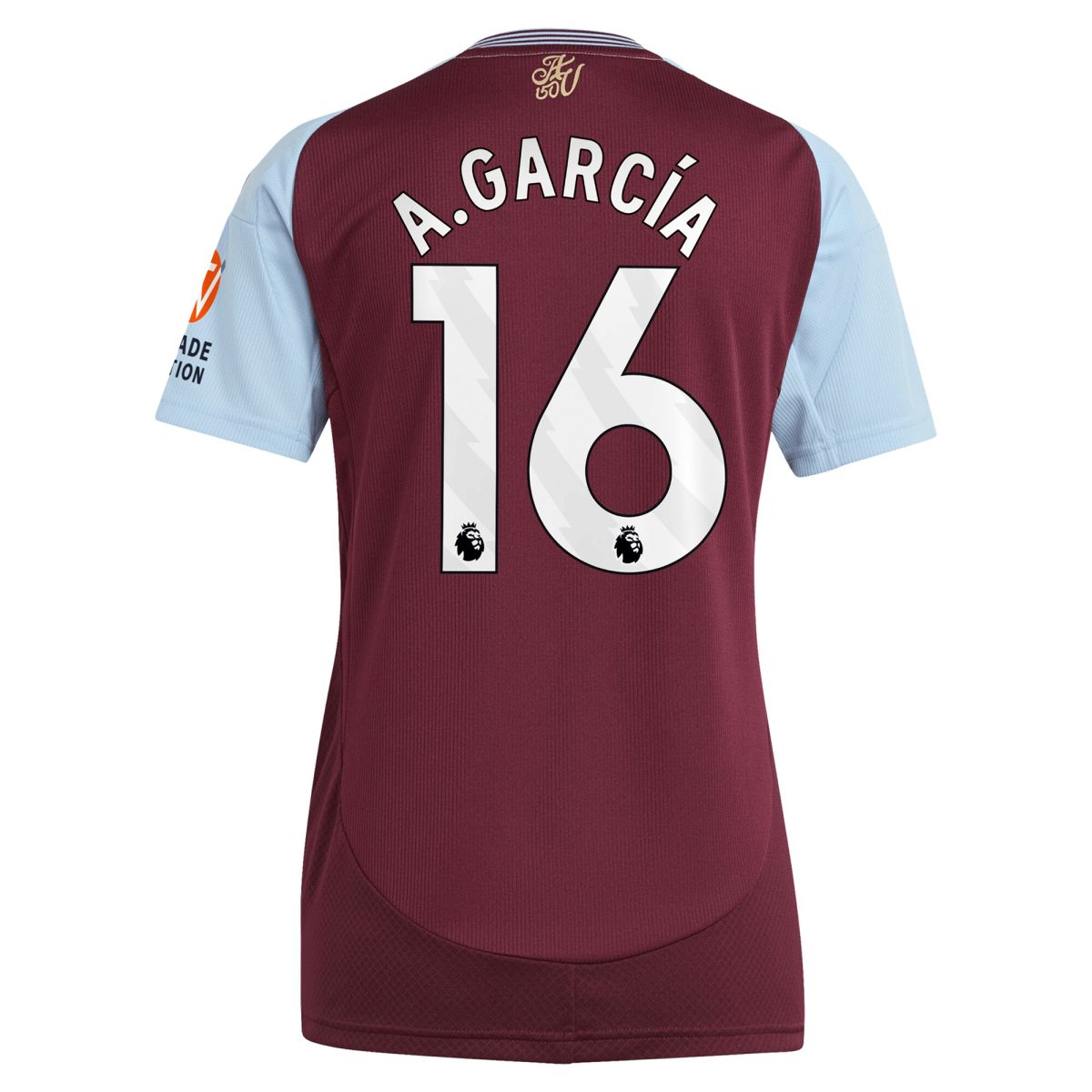 aston villa adidas home shirt 2024-25 – womens with a.garcía 16 printing Collection | Aston Villa Shirts and Official Gear