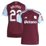 aston villa adidas home shirt 2024-25 – womens with baijings 22 cup printing Collection | Aston Villa Shirts and Official Gear