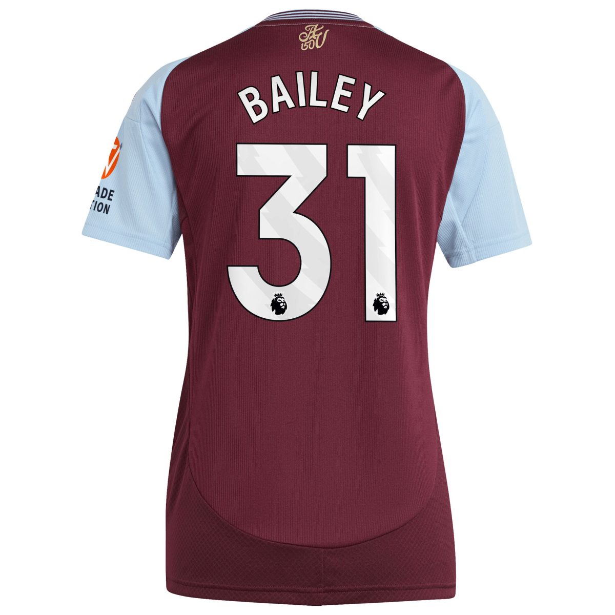 aston villa adidas home shirt 2024-25 – womens with bailey 31 printing Collection | Aston Villa Shirts and Official Gear