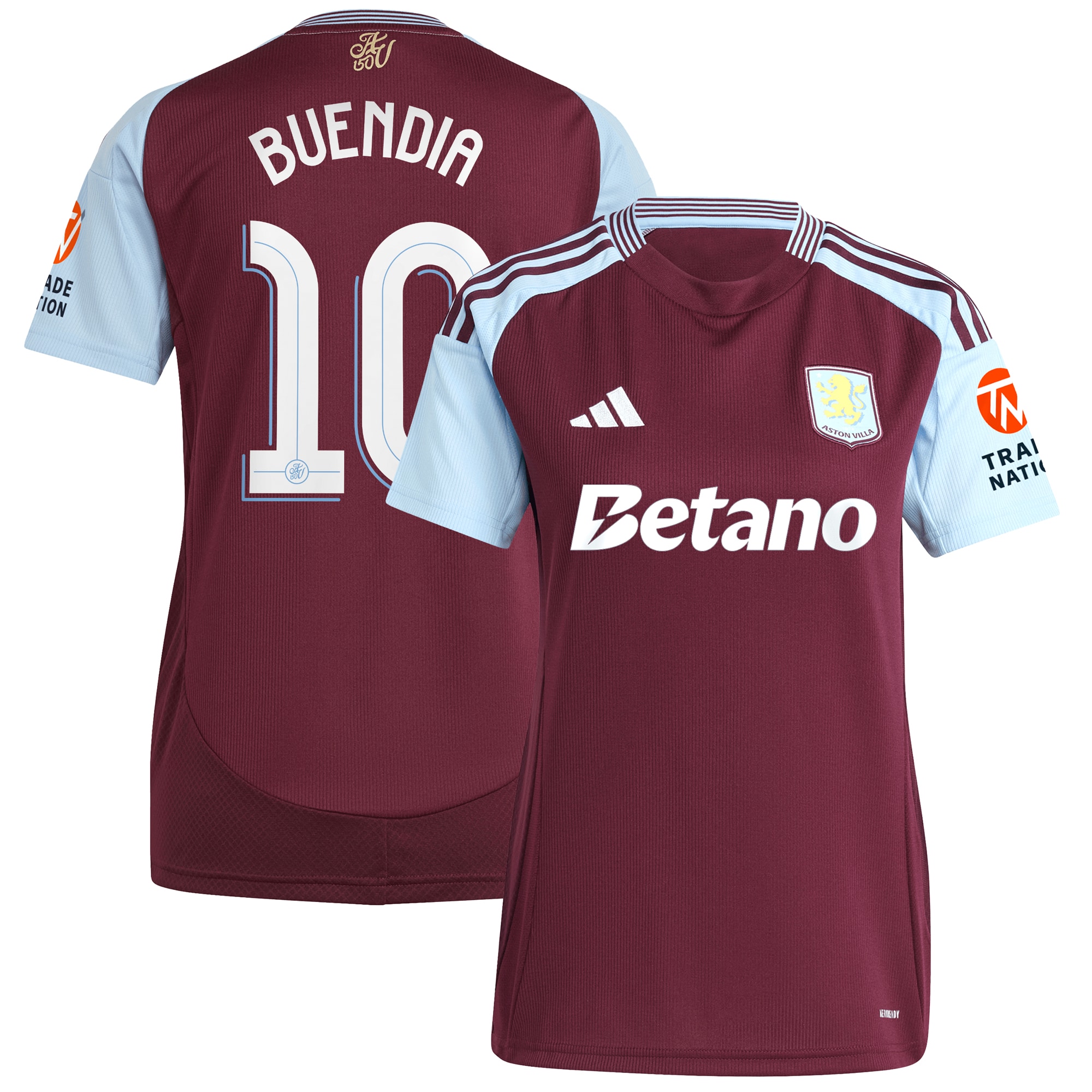 aston villa adidas home shirt 2024-25 – womens with buendia 10 cup printing Collection | Aston Villa Shirts and Official Gear