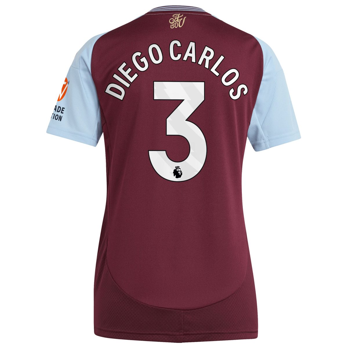 aston villa adidas home shirt 2024-25 – womens with diego carlos 3 printing Collection | Aston Villa Shirts and Official Gear