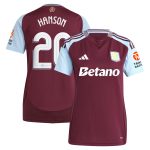 aston villa adidas home shirt 2024-25 – womens with hanson 20 cup printing Collection | Aston Villa Shirts and Official Gear