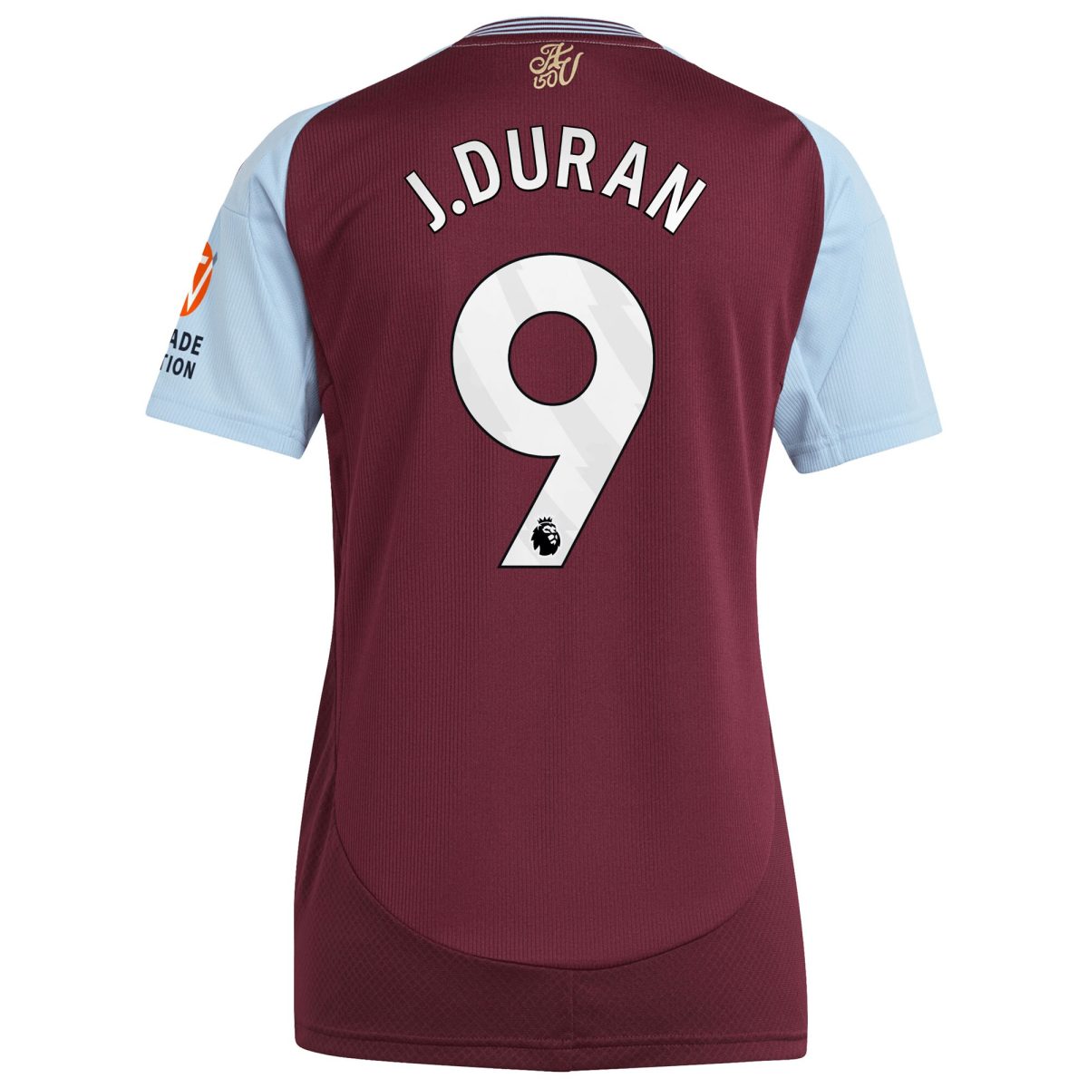 aston villa adidas home shirt 2024-25 – womens with j.duran 9 printing Collection | Aston Villa Shirts and Official Gear