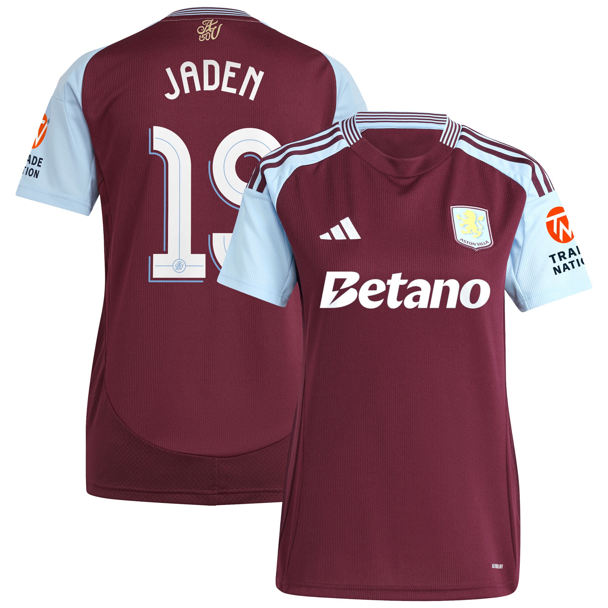 aston villa adidas home shirt 2024-25 – womens with jaden 19 cup printing Collection | Aston Villa Shirts and Official Gear