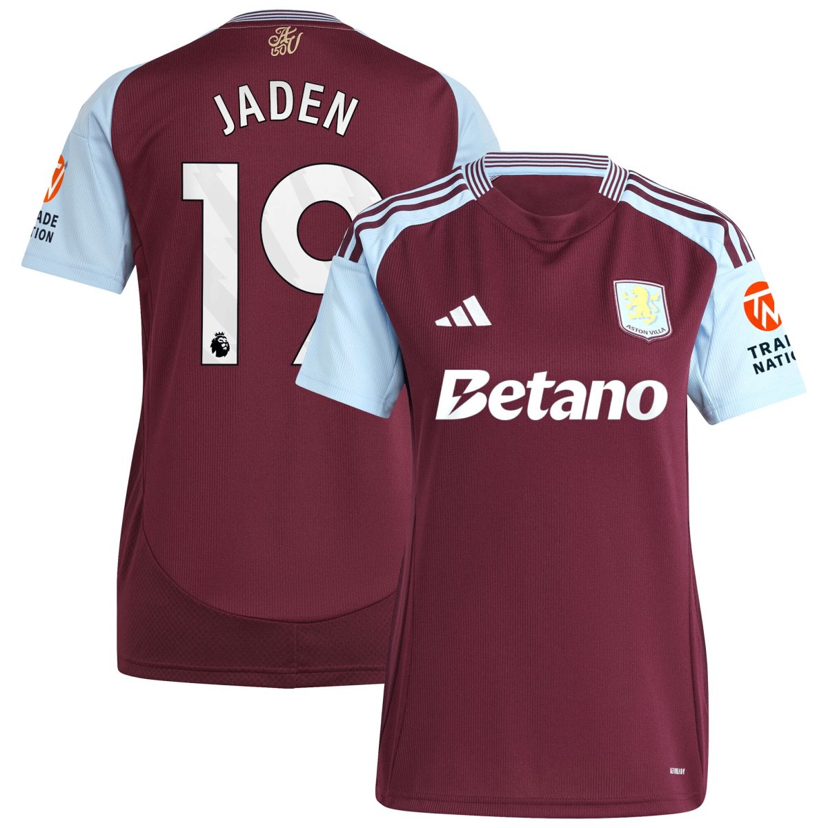 aston villa adidas home shirt 2024-25 – womens with jaden 19 printing Collection | Aston Villa Shirts and Official Gear