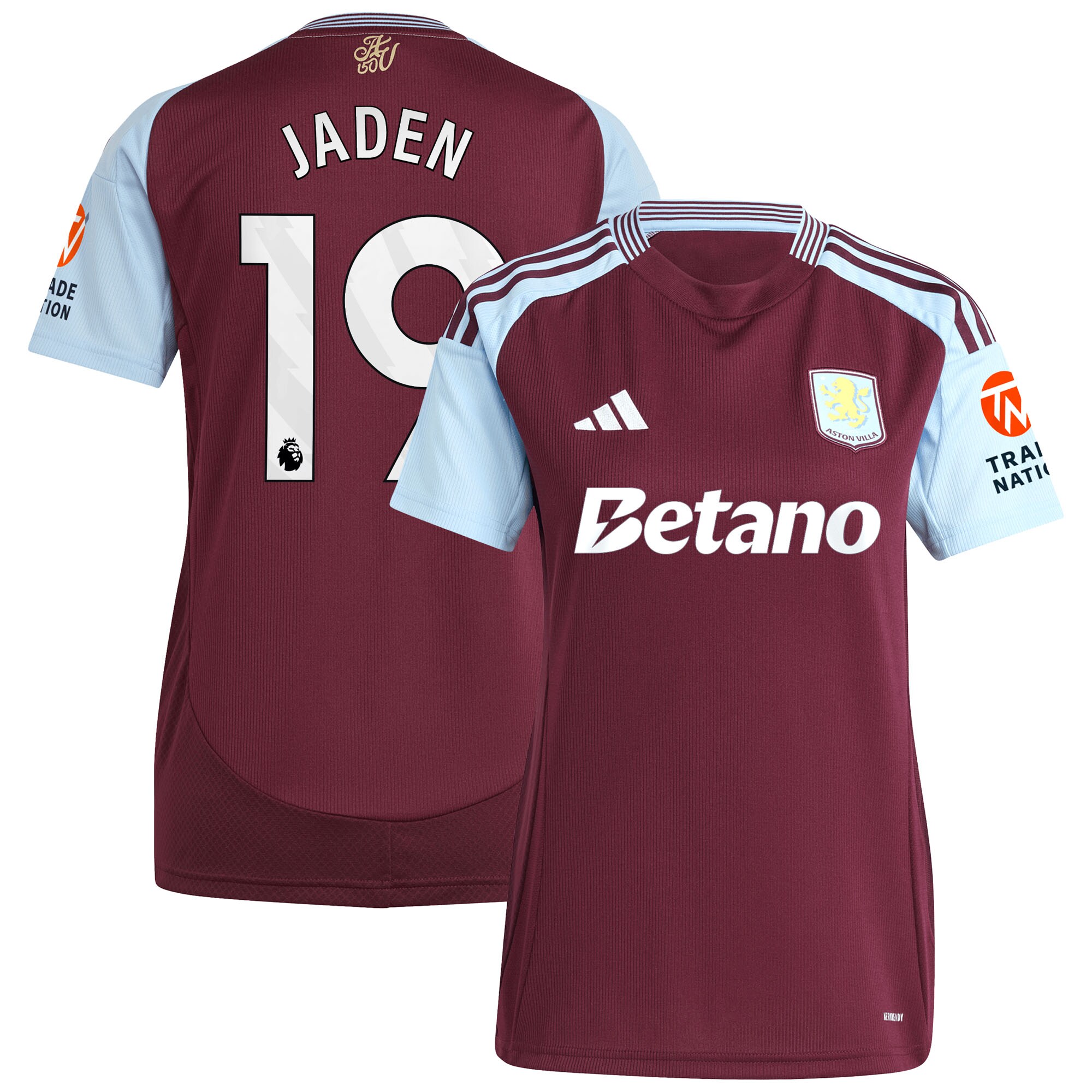 aston villa adidas home shirt 2024-25 – womens with jaden 19 printing Collection | Aston Villa Shirts and Official Gear